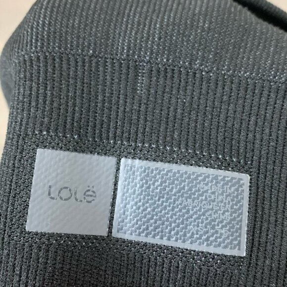 Lole Marlowe Sports Bra Seamless Black Grey Houndstooth Cropped Tank Top - Picture 10 of 13